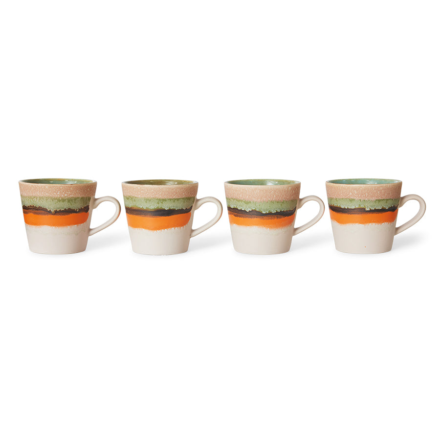 70s Ceramics : Cappuccino Mug - Burst