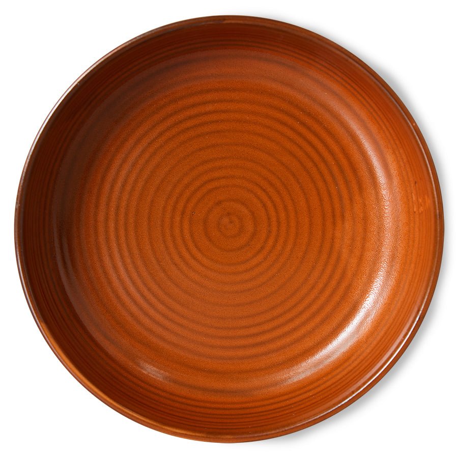 Chef ceramics: deep plate L, burned orange - House of Orange