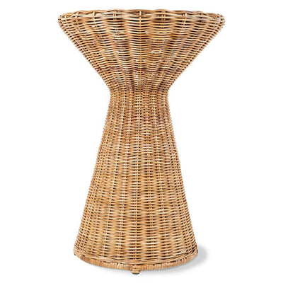Tall Rattan Side Table - House of Orange