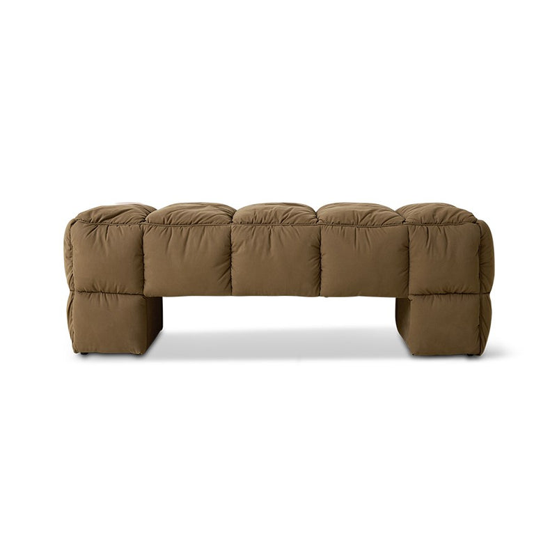 Puffy Lobby Bench, Olive