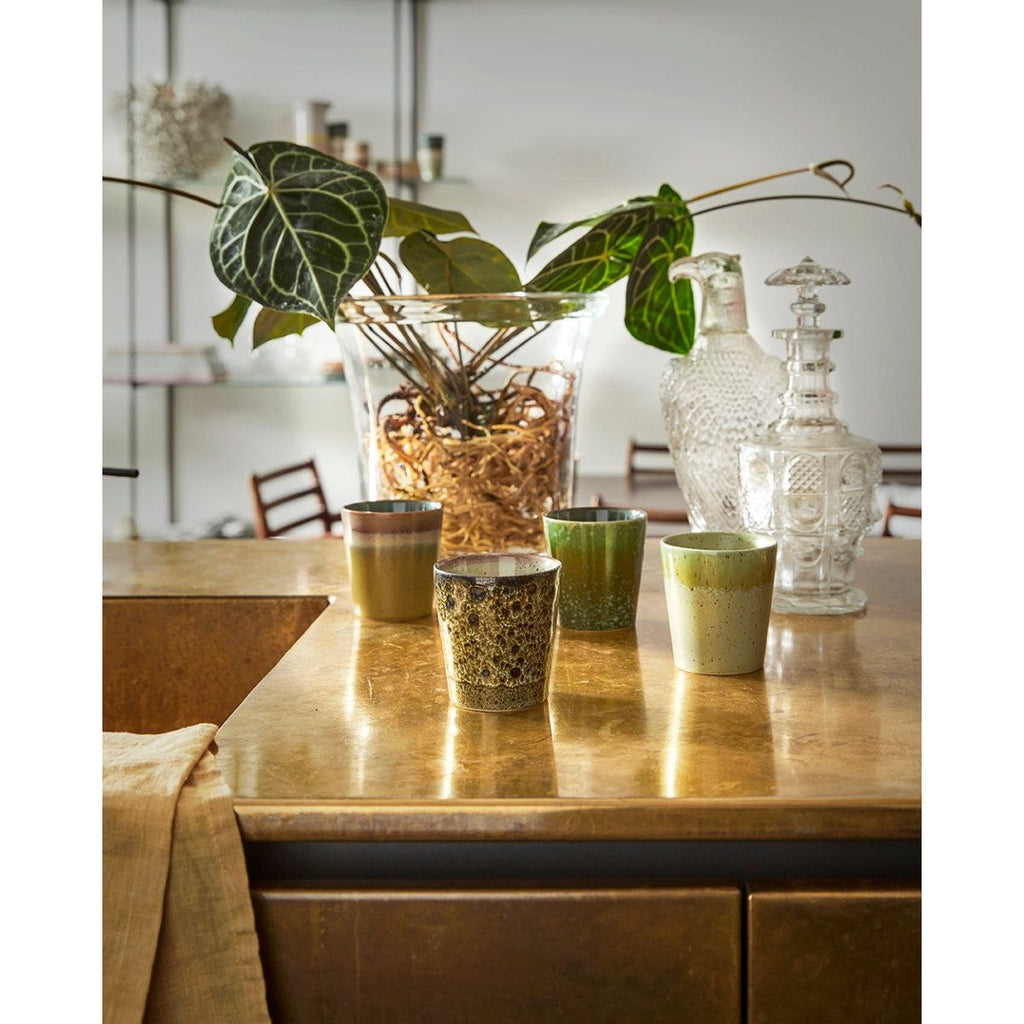 Solid Glass Flower Pot (26cm diameter) - House of Orange