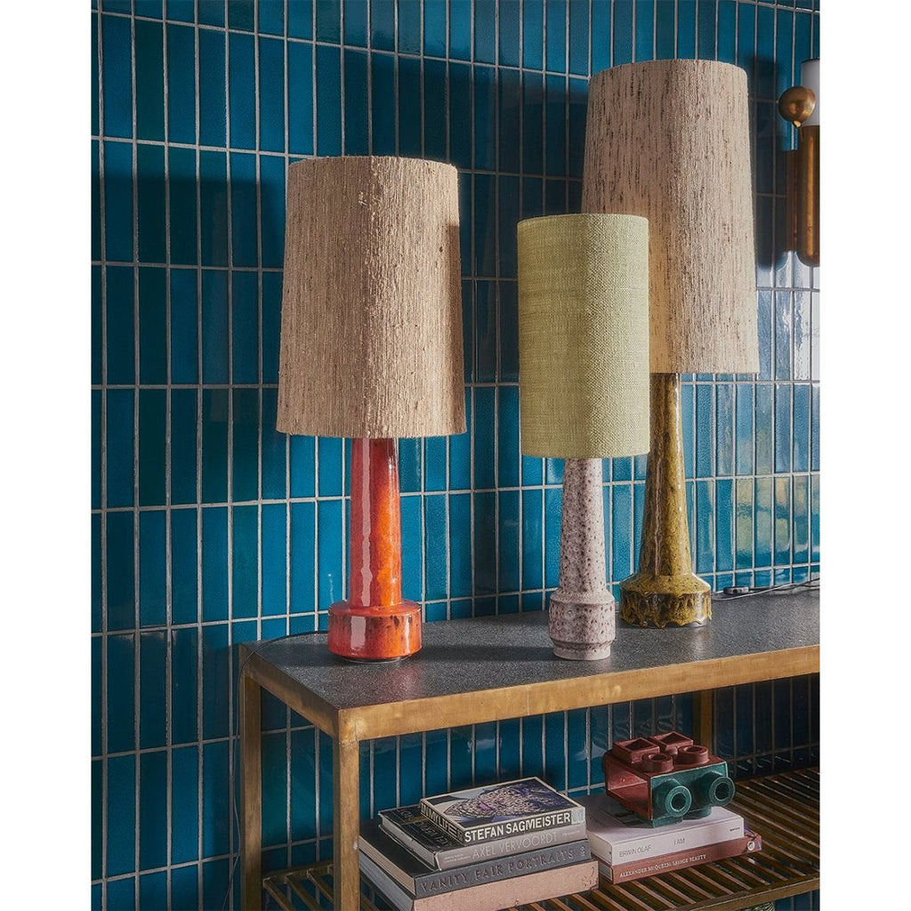 Cone Lamp Shade Silk Natural (36cm) - House of Orange