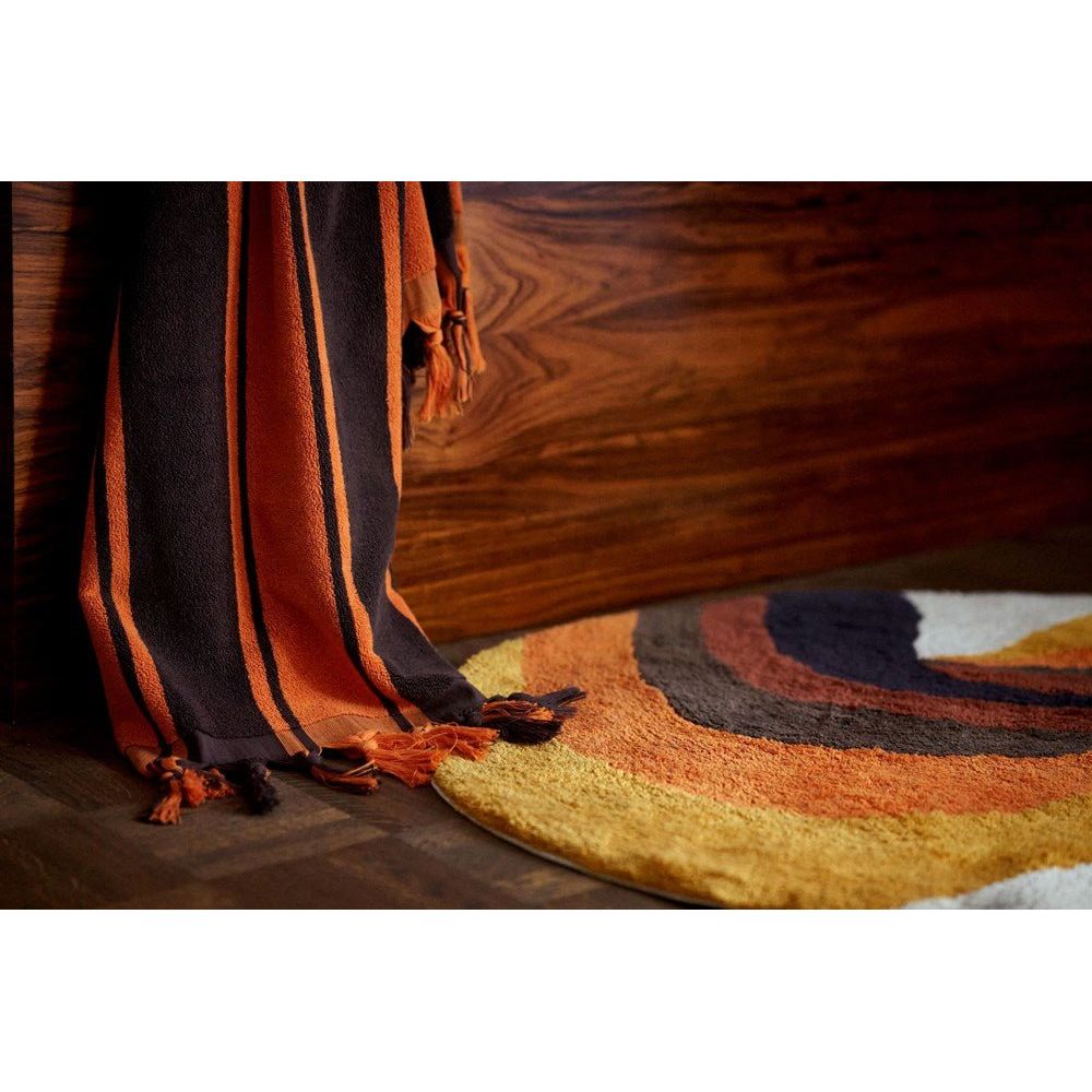 Bath mat retro swirl (90x120cm) - House of Orange