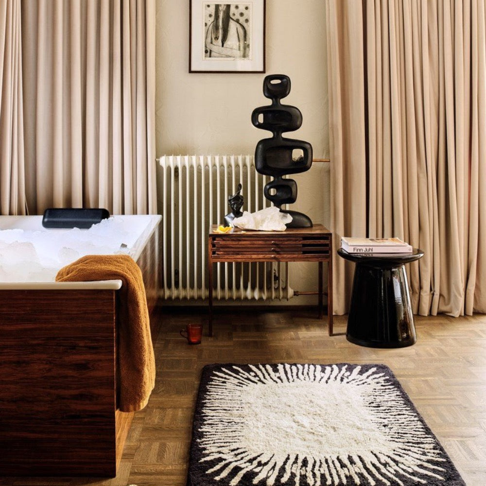 Earthenware side table M black - House of Orange