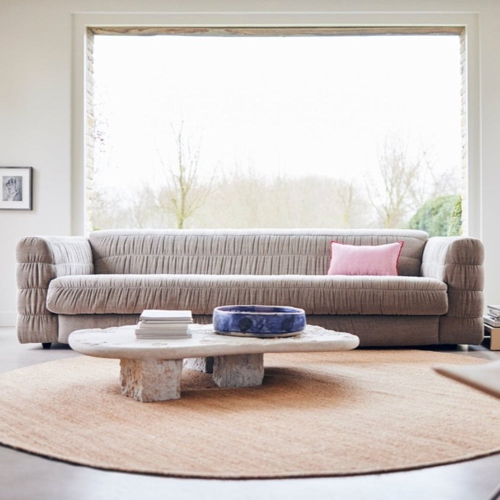 Club Couch: Linen Blend, Taupe - House of Orange