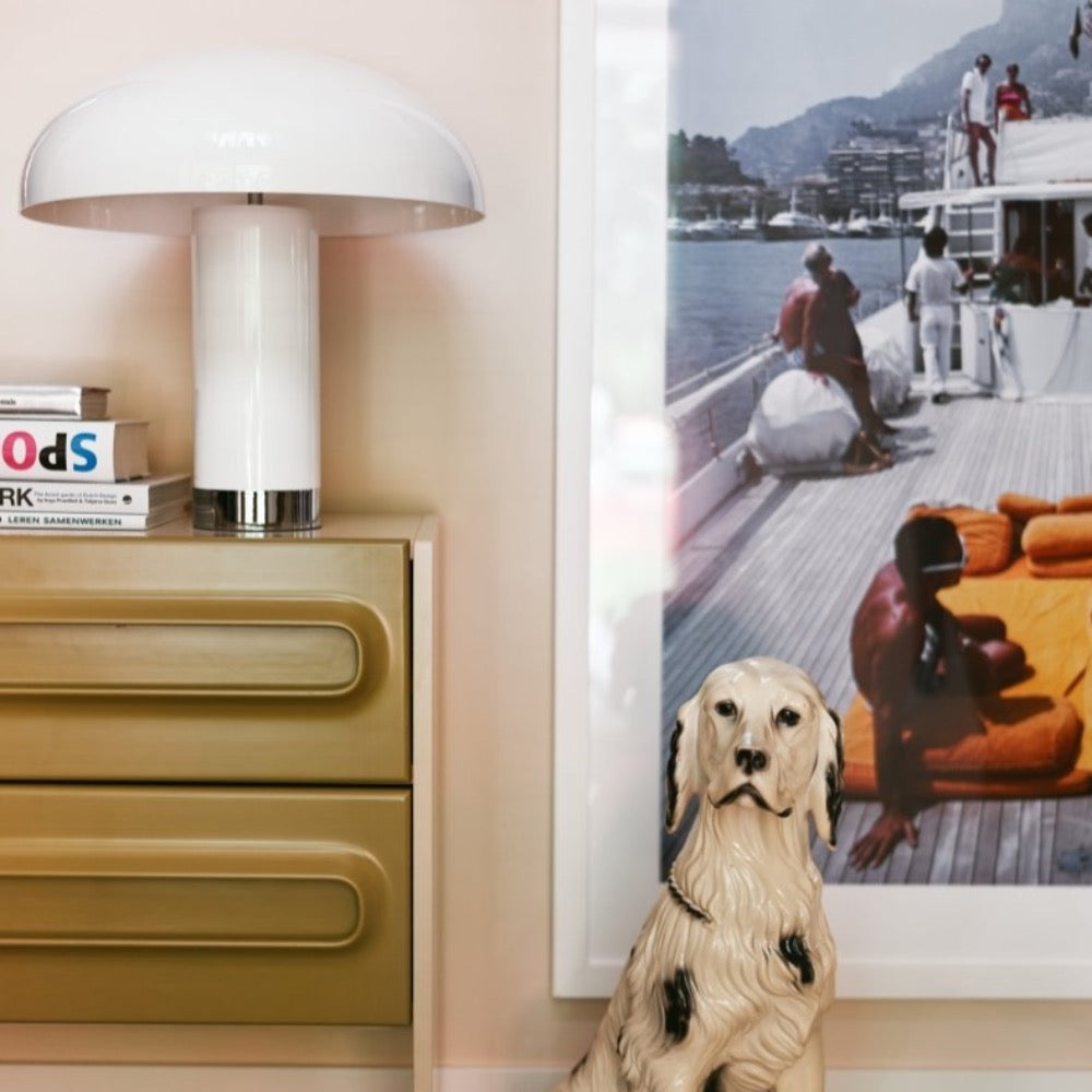 Lounge table lamp cream - House of Orange