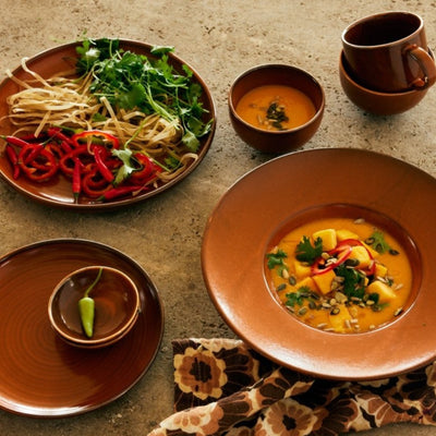 Chef ceramics: dinner plate, burned orange - House of Orange