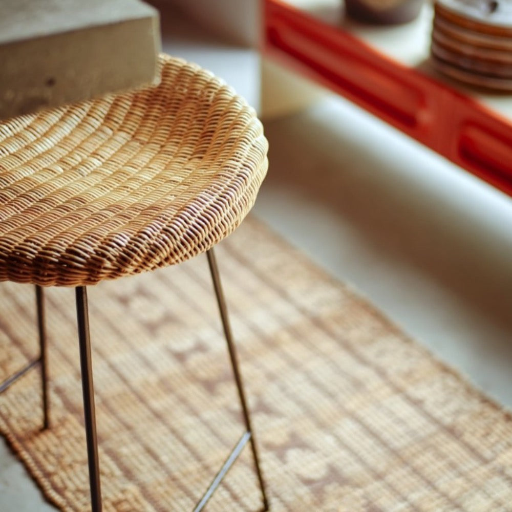 Wicker barstool - House of Orange