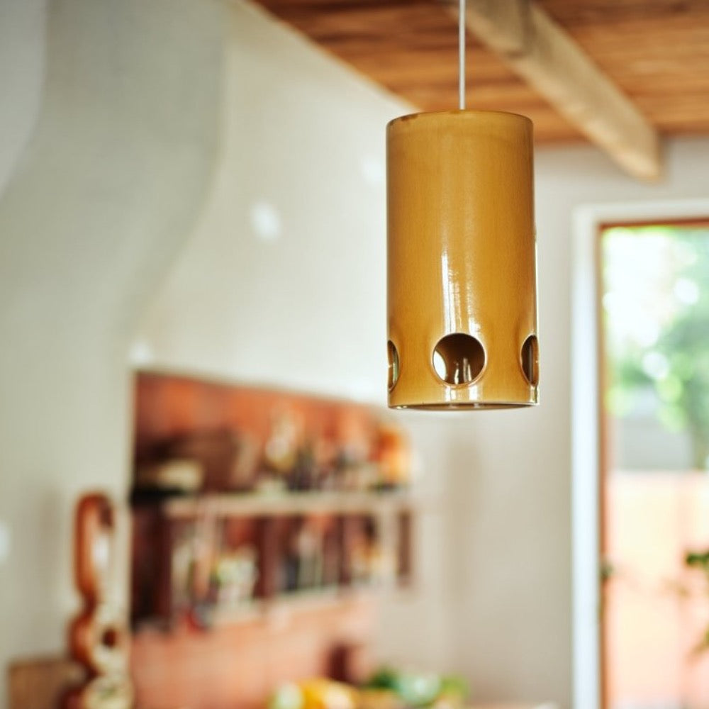 Ceramic pendant lamp Mustard - House of Orange