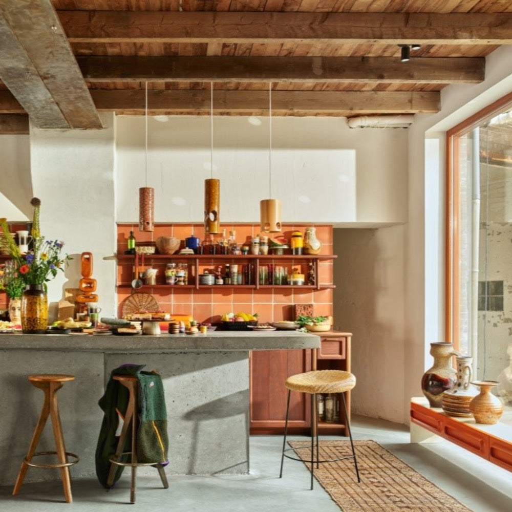 Wicker barstool - House of Orange