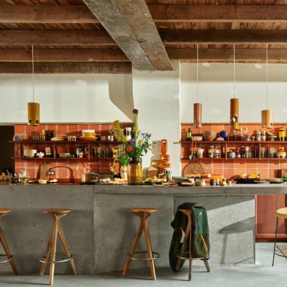 Ceramic pendant lamp Mustard - House of Orange