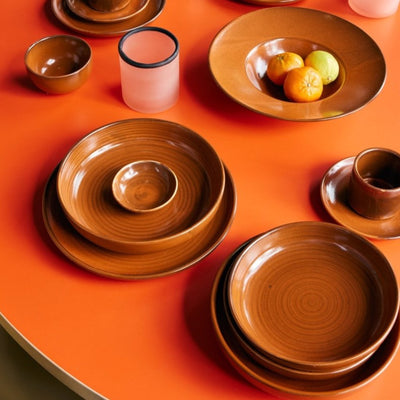 Chef ceramics: dinner plate, burned orange - House of Orange
