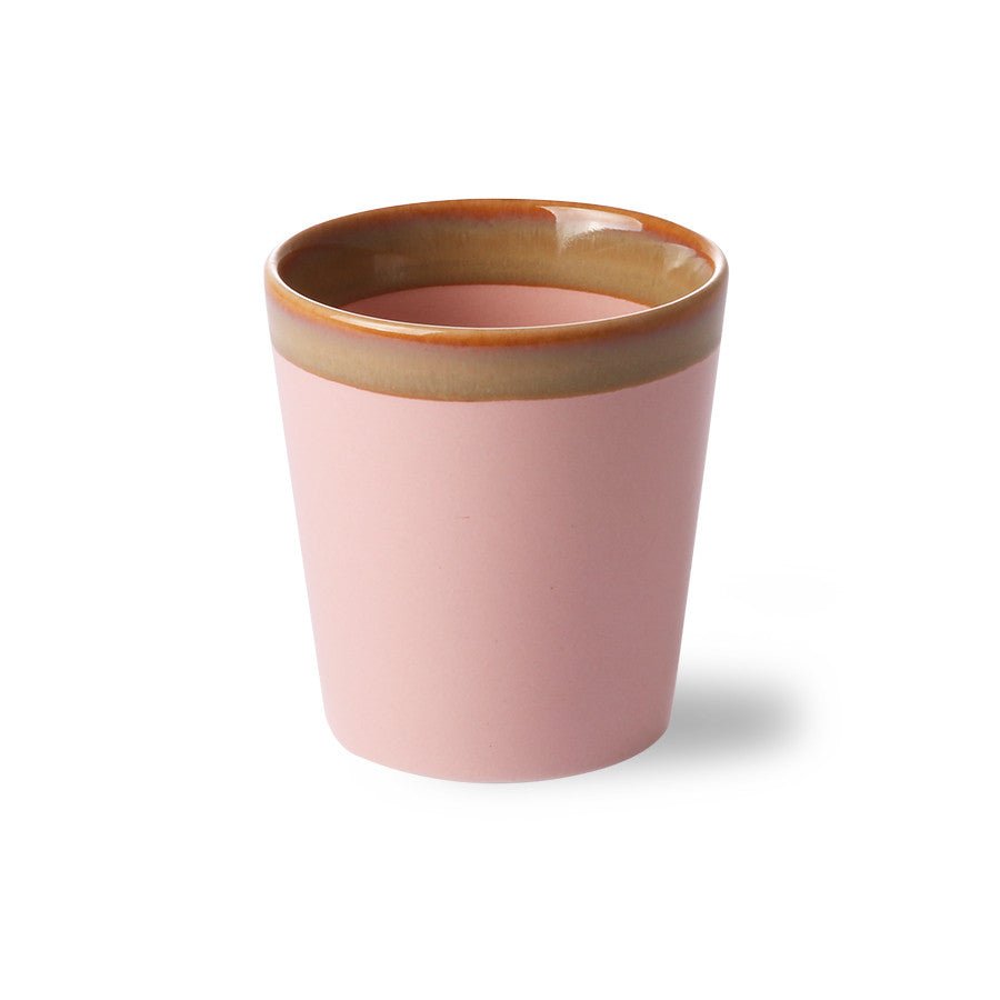 70'S Ceramics: Coffee Mug, Pink - House of Orange