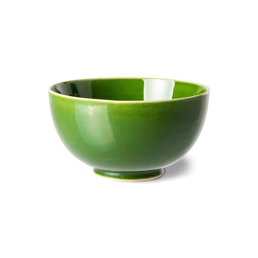 The Emeralds Ceramic Dessert Bowl, Green (Set of 4) - House of Orange