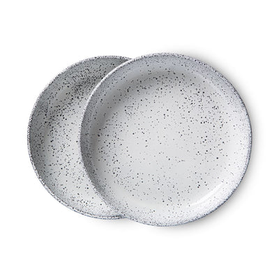 Gradient Ceramics Deep Plates Cream (Set of 2) - House of Orange