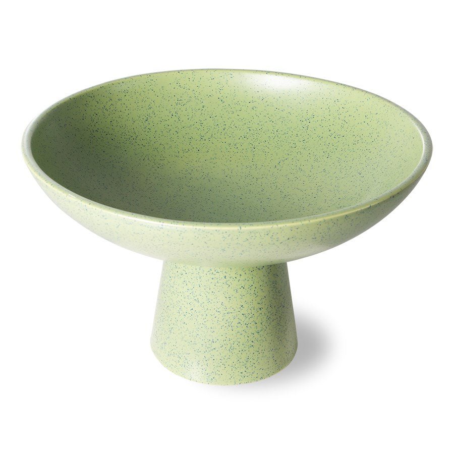 The Emeralds Ceramic Bowl on Base M Pistachio - House of Orange