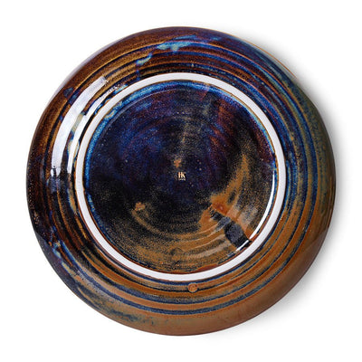 Chef ceramics: deep plate L, rustic blue (560ml) - House of Orange