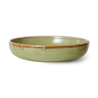 Chef ceramics: deep plate L, moss green (560ml) - House of Orange