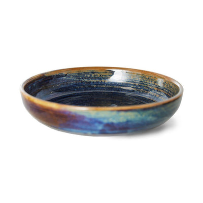 Chef ceramics: deep plate M, rustic blue (480ml) - House of Orange