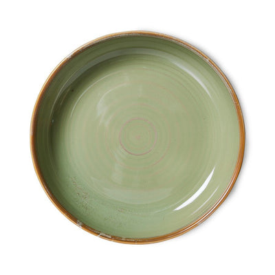 Chef ceramics: deep plate M, moss green (480ml) - House of Orange