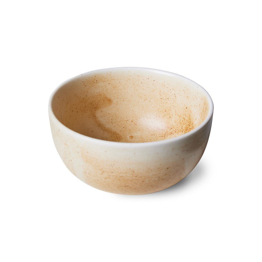 Chef ceramics: bowl, rustic cream/brown - House of Orange