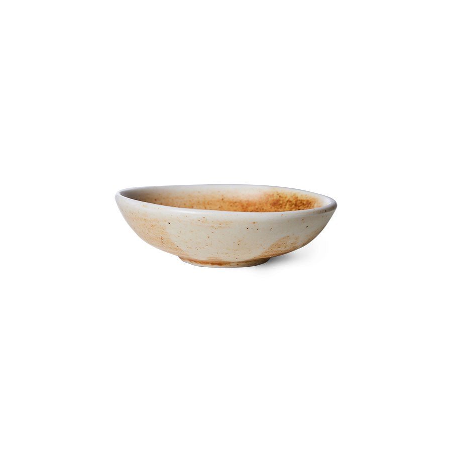 Chef ceramics: small dish, rustic cream/brown - House of Orange