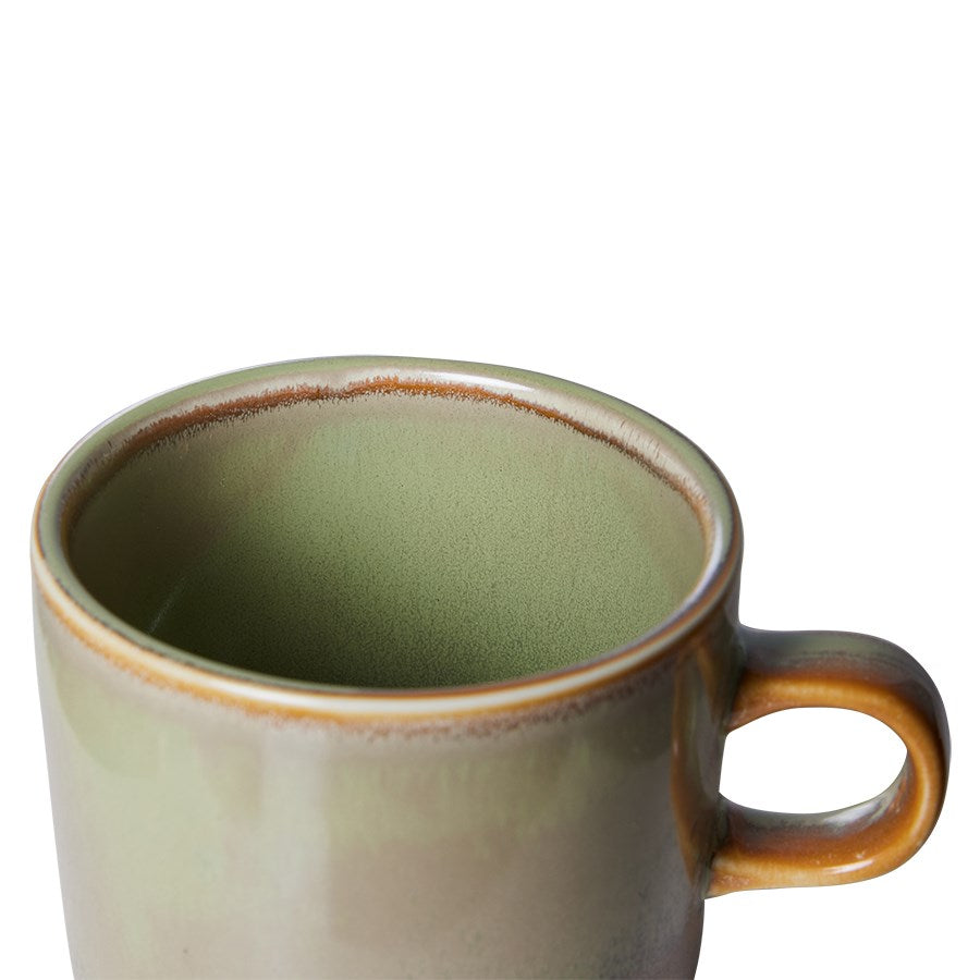 Chef ceramics: cup and saucer, moss green (220ml)