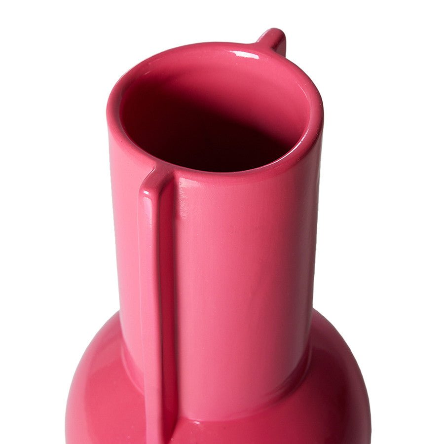 Ceramic vase bright pink - House of Orange