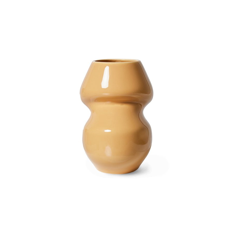 Ceramic vase organic cappuccino S - House of Orange