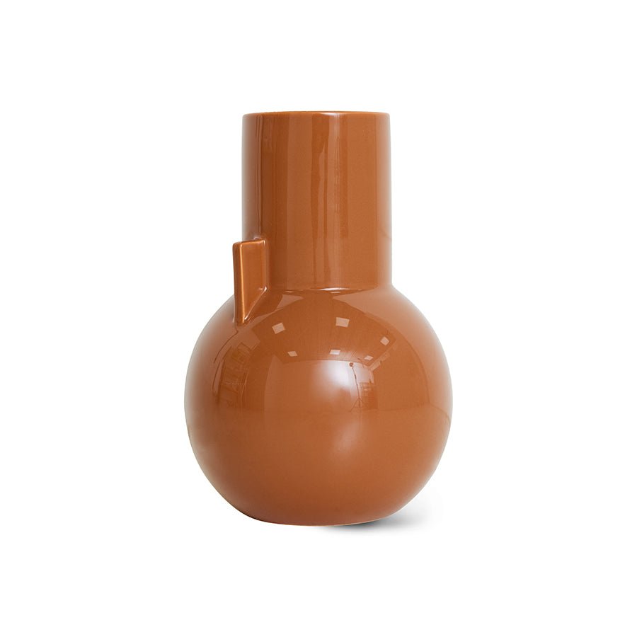 Ceramic vase caramel S - House of Orange