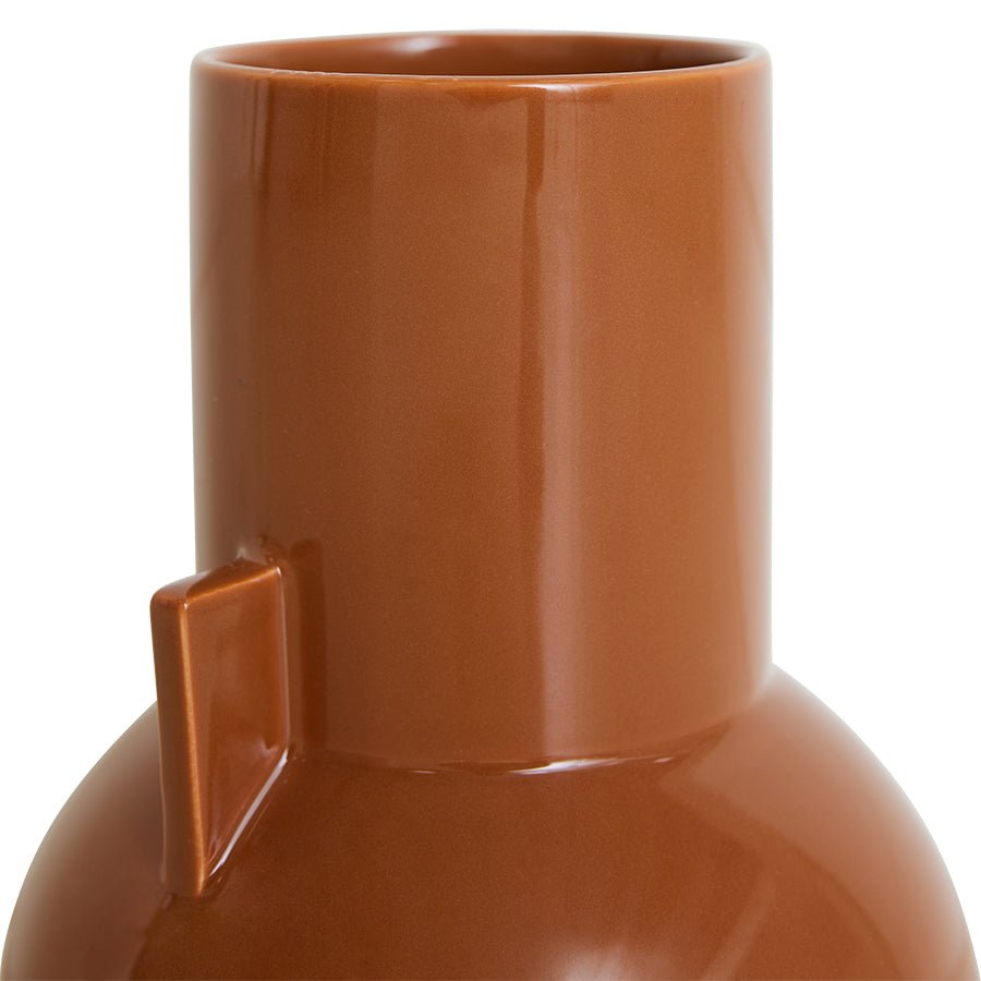 Ceramic vase caramel S - House of Orange