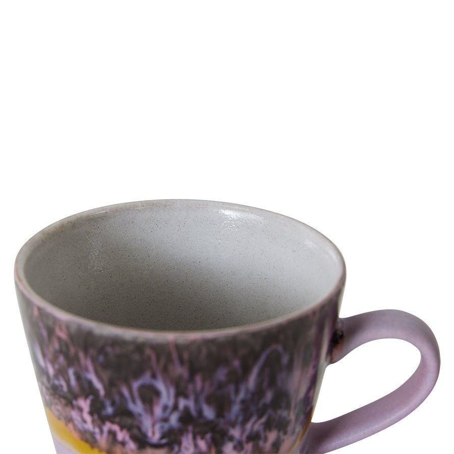70s ceramics: cappuccino mug, blast - House of Orange