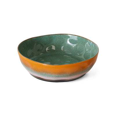 70s ceramics: pasta bowls, golden hour (set of 2) - House of Orange