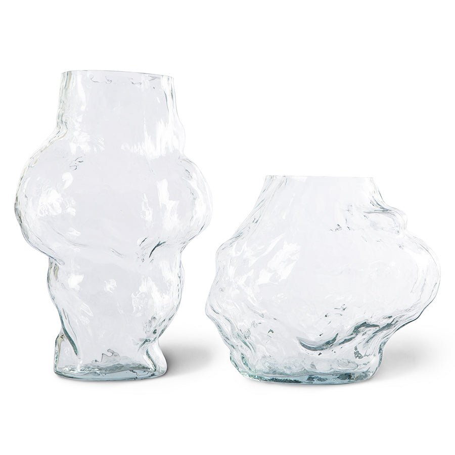HK Objects Cloud Vase Clear Glass High - House of Orange