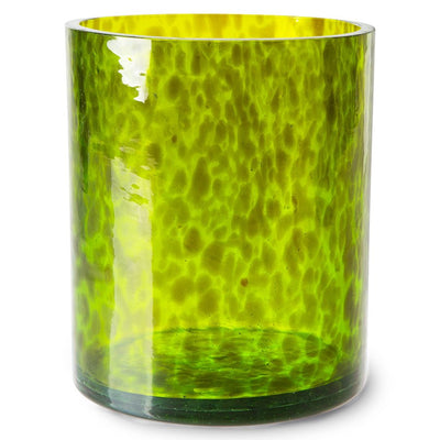 Cheetah Glass Vases, Green (Set of 2) - House of Orange