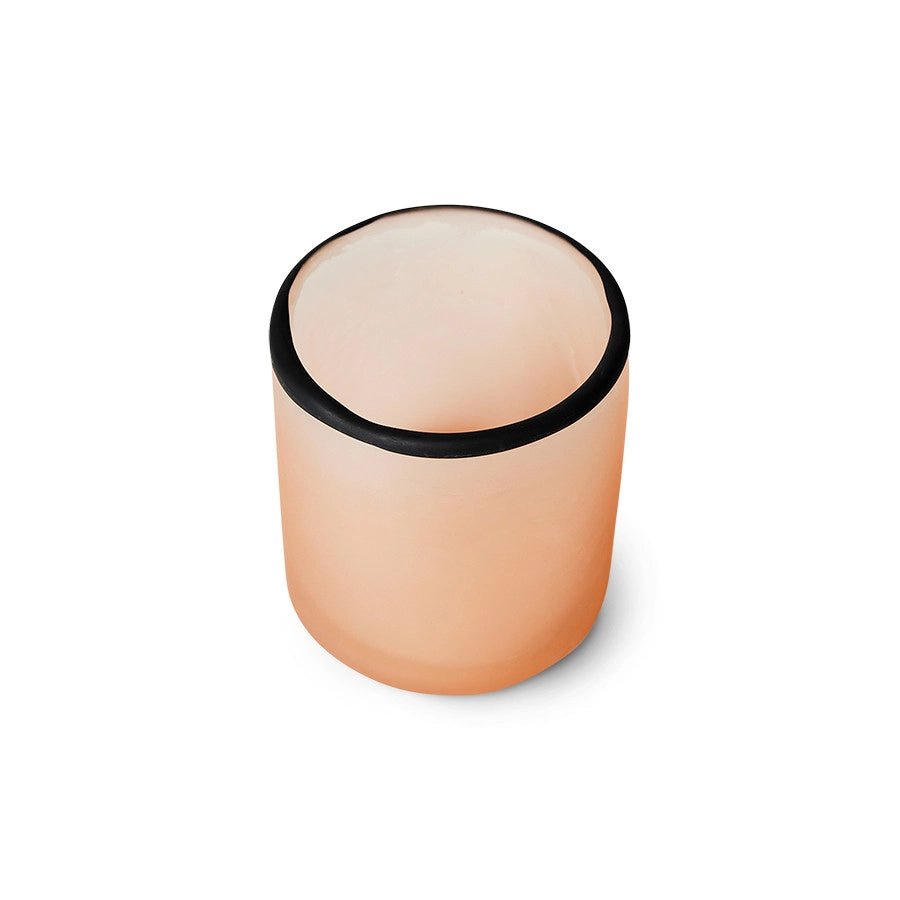 Glass tea light holder, blush - House of Orange