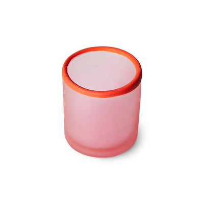 Glass tea light holder, cherry - House of Orange