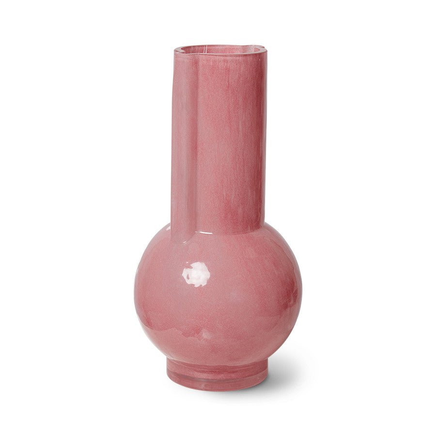 Glass vase pink milky - House of Orange