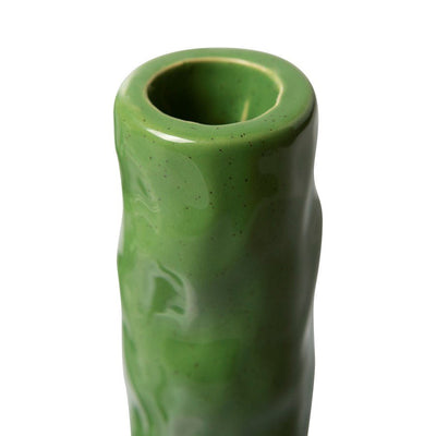 The Emeralds Ceramic Candle Holder M Fern Green - House of Orange