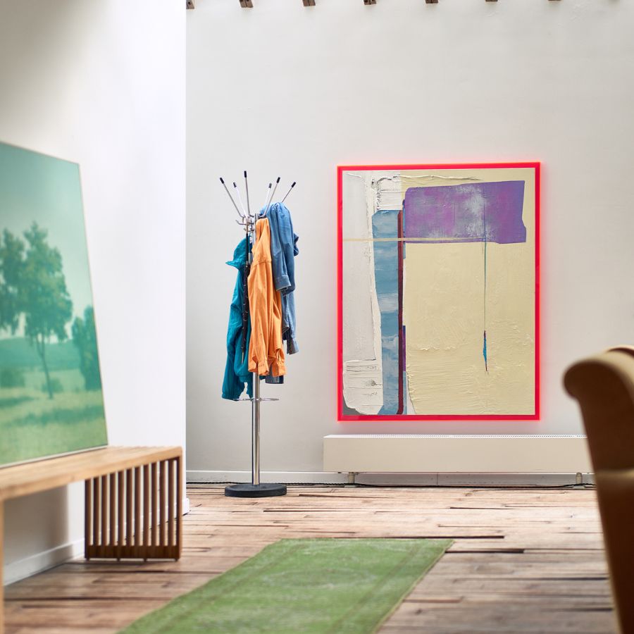 Framed Artwork, 'Days In The City' - House of Orange