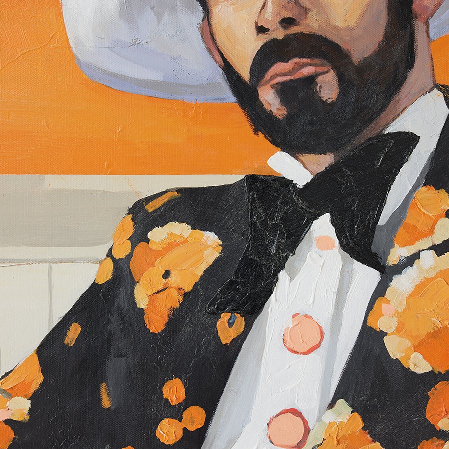 Framed artwork saloon (152x127cm) - House of Orange