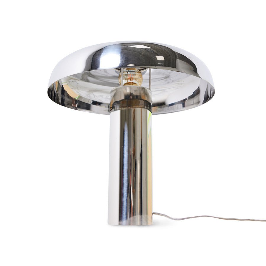 Mushroom table lamp, chrome - House of Orange