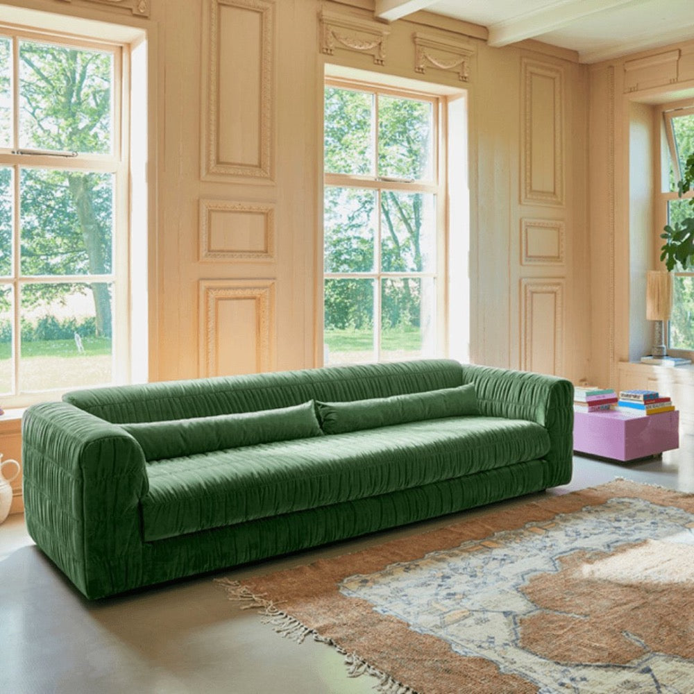 Club Couch: Royal Velvet, Green - House of Orange