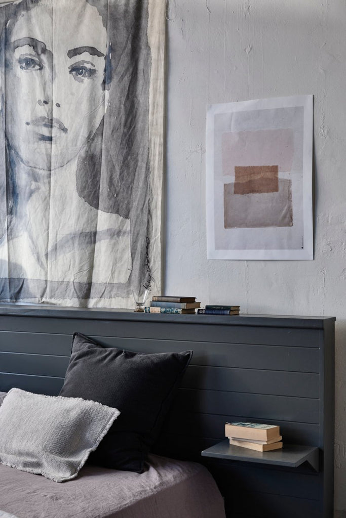 Zari  Wooden Bedhead - House of Orange