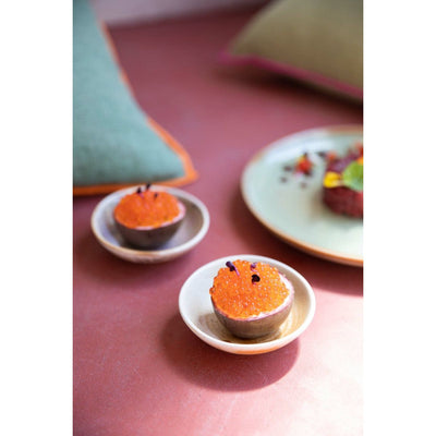 Chef ceramics: small dish, rustic cream/brown - House of Orange