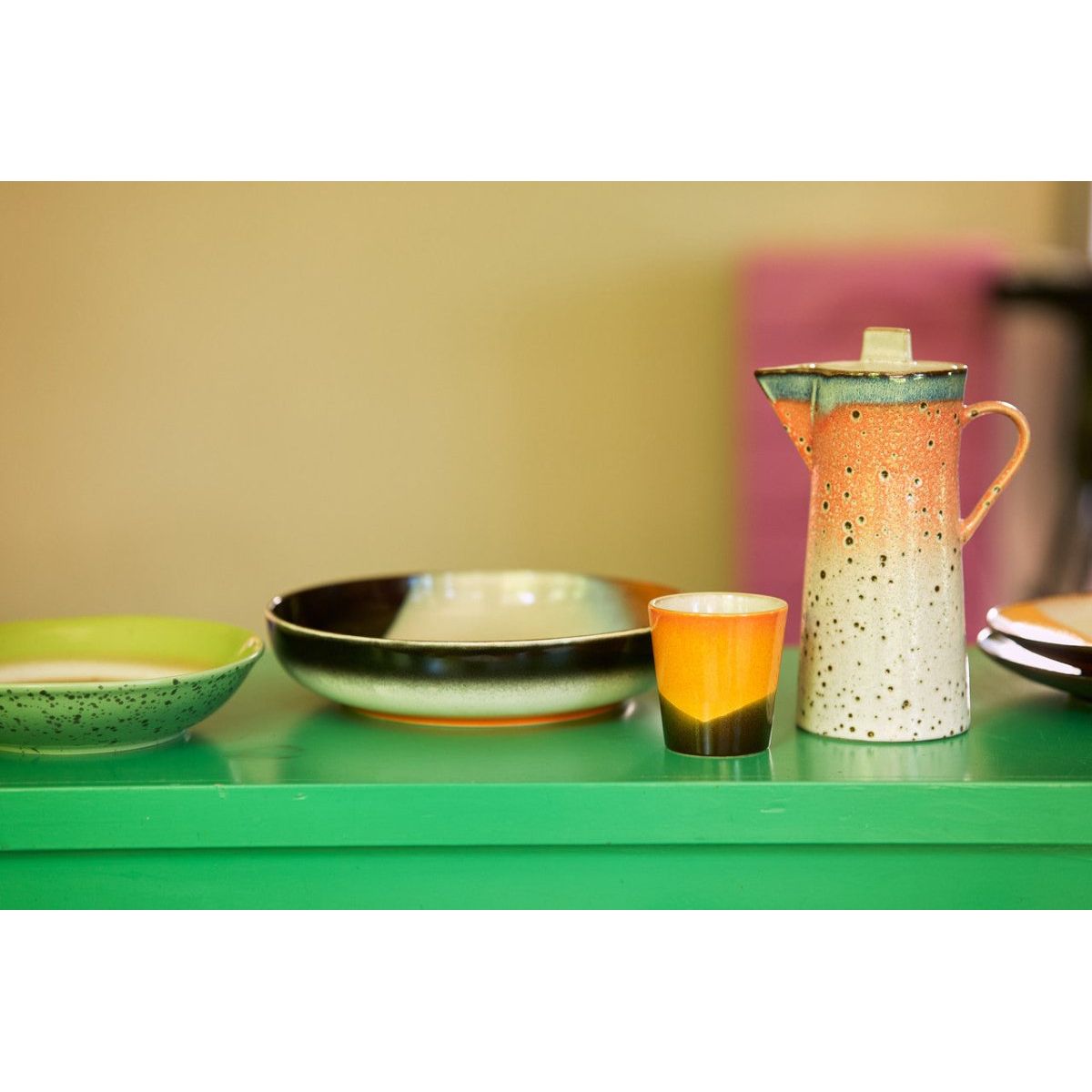 70'S Ceramics: Salad Bowl, Flower Power - House of Orange