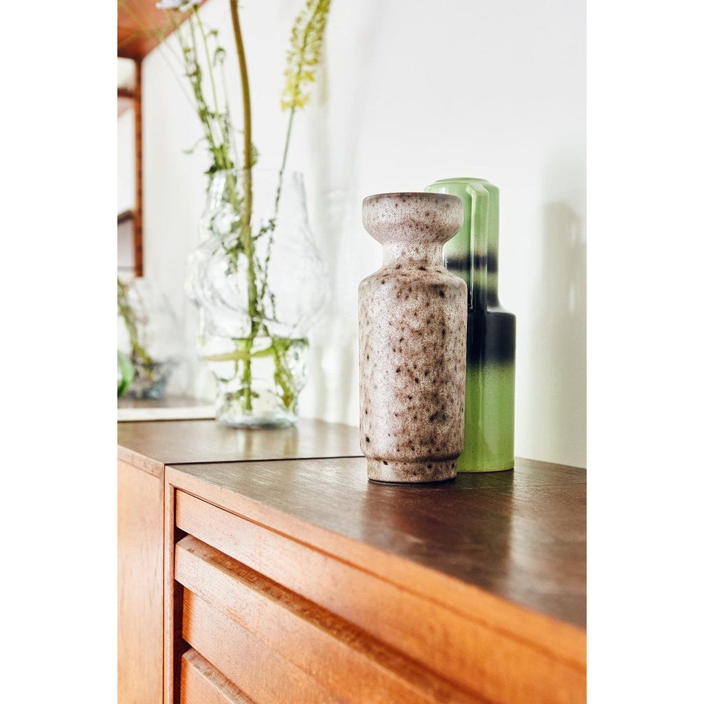 The Emeralds Ceramic Vase Green with Handle - House of Orange