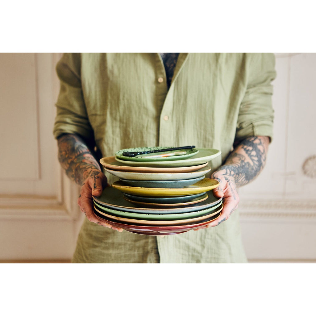 70s Ceramics: Dinner Plates Mineral (Set of 2)