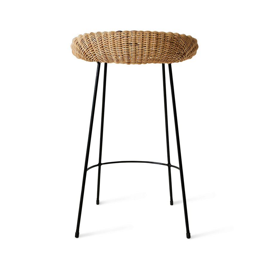 Wicker barstool - House of Orange