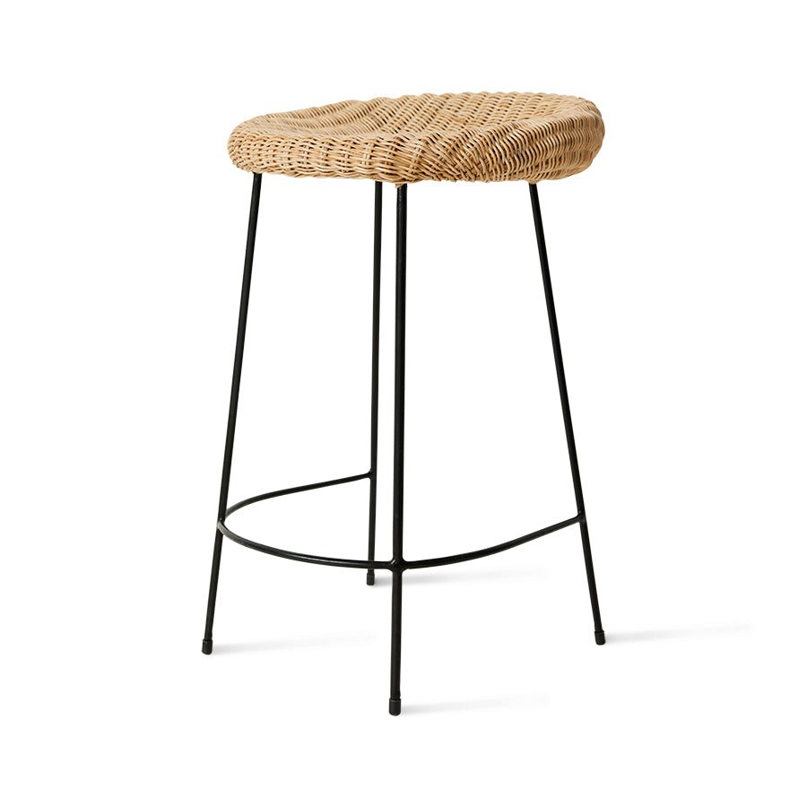 Wicker barstool - House of Orange
